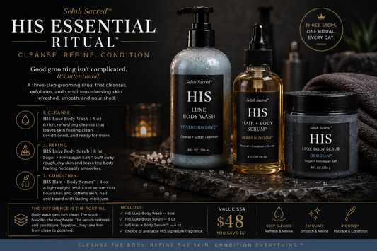 HIS Essential Ritual™ | Cleanse. Refine. Condition.