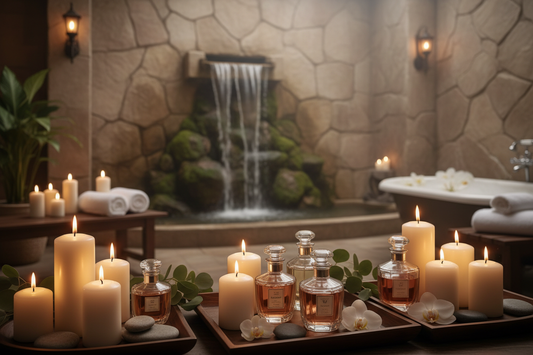 spa, candles, perfume